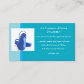 Azure Blue Medical Clogs Uniform Visitenkarte (Vorderseite)