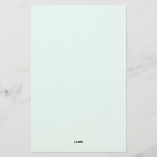 Azure Blue Professional Unique Classical Simple Briefpapier (Rückseite)