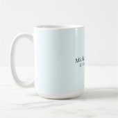Azure Blue Professional Unique Classical Simple Kaffeetasse (Links)