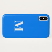 AZURE BLUE Solid Background iPhone X Fall Case-Mate iPhone Hülle (Rückseite (Horizontal))