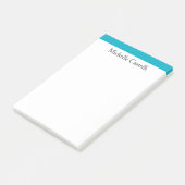 Azure Blue & White Beruflich Einzigartig klassisch Post-it Klebezettel (angewinkelt)