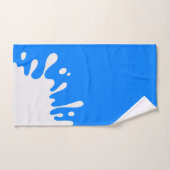 Azure Blue White Paint Splash Badhandtuch Set (Handtuch)