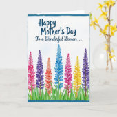 Azure Border Muttertagskarte Karte (Gelbe Blume)