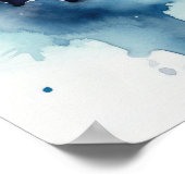 Azure Butterfly Art Print Poster (Ecke)