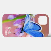 Azure Butterfly Case-Mate iPhone Hülle (Rückseite (Horizontal))