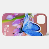 Azure Butterfly Case-Mate iPhone Hülle (Rückseite (Horizontal))