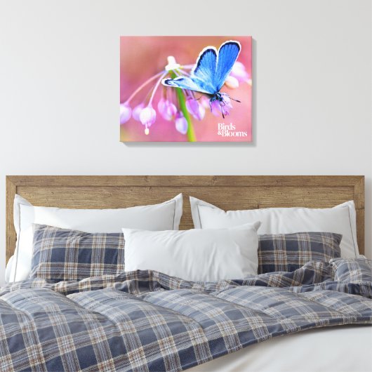Azure Butterfly Leinwanddruck (Insitu (Schlafzimmer))