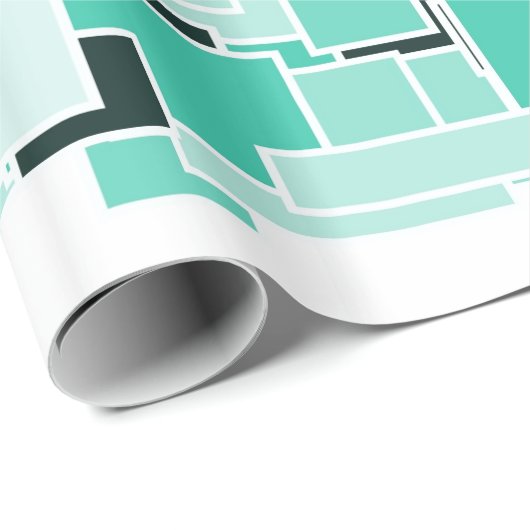 Azure Chaos Geschenkpapier (Rolleneckpunkt)