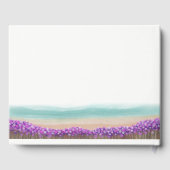 Azure Coast in Bloom Wedding Guest Book Gästebuch (Rückseite)