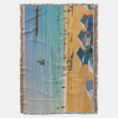Azure Coast Retreat Throw Blanket Decke (Vorderseite Vertikal)