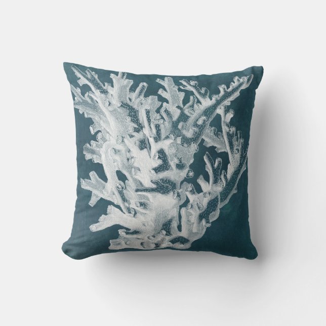 Azure Coral I Kissen (Vorderseite)