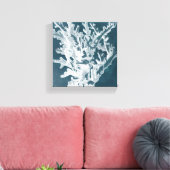 Azure Coral I Leinwanddruck (Insitu (Wohnzimmer))