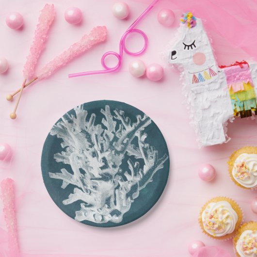 Azure Coral I Pappteller (Party)