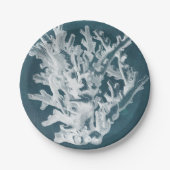 Azure Coral I Pappteller (Vorderseite)