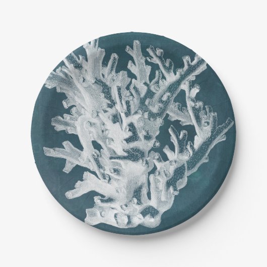 Azure Coral I Pappteller (Vorderseite)