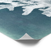 Azure Coral I Poster (Ecke)