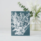 Azure Coral I Postkarte (Stehend Vorderseite)