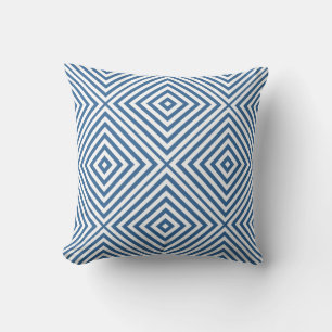 Azure Diamond Zickzack Kissen