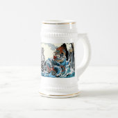 Azure Dragon und White Tiger. Abbildung Bierglas (VorderseiteRechts)