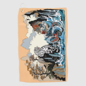 Azure Dragon und White Tiger. Abbildung Golfhandtuch (Vorderseite)