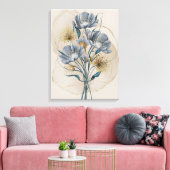 Azure Elegance Leinwanddruck (Insitu (Wohnzimmer))