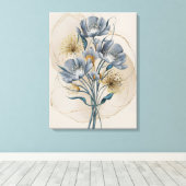 Azure Elegance Leinwanddruck (Insitu (Holzboden))