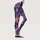 "Azure Elegance": Luxuriöse blaublütige Leggings (Rechts)
