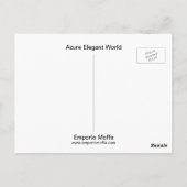 Azure Elegant World Postkarte (Rückseite)