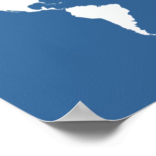 Azure Elegante World Poster (Ecke)