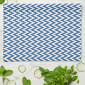 Azure Elegantes Zickzack Design Handtuch (Gefaltet)