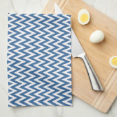 Azure Elegantes Zickzack Design Handtuch (Viertel Falte)