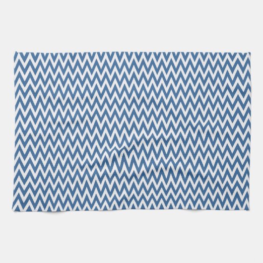 Azure Elegantes Zickzack Design Handtuch (Horizontal)