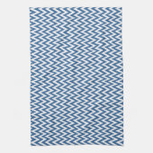 Azure Elegantes Zickzack Design Handtuch (Vertikal)