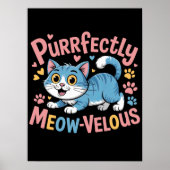 Azure Feline Meow-Velity Poster (Vorne)