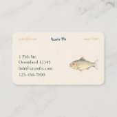 Azure Fin Classic Fish Restaurant Visitenkarte (Rückseite)