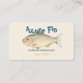 Azure Fin Classic Fish Restaurant Visitenkarte (Vorderseite)