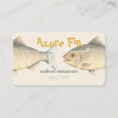 Azure Fin Elegant Fish Restaurant Visitenkarte (Vorderseite)