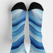 Azure Flow: Ein Traum in Blau Socken (Oben)
