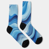 Azure Flow: Ein Traum in Blau Socken (Rechts)