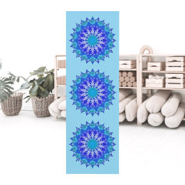 Azure Flower Mandala Yoga Mat Yogamatte