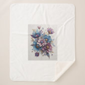 Azure Flower Symphony Sherpadecke (Vorderseite)