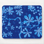 Azure Frost Blume Mousepad (Vorne)