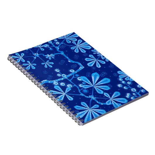 Azure Frost Blume Notebook Notizblock (Rechte Seite)