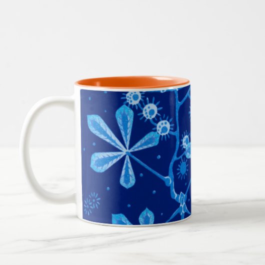 Azure Frost Blume Tasse (Links)