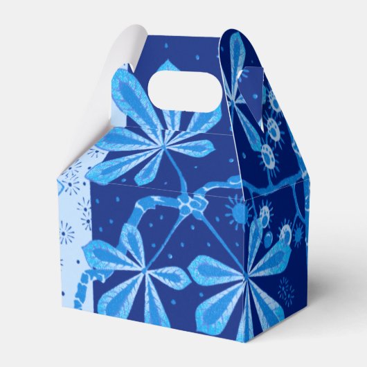 Azure Frost Flower Favor Box Geschenkschachtel (Rückseite)