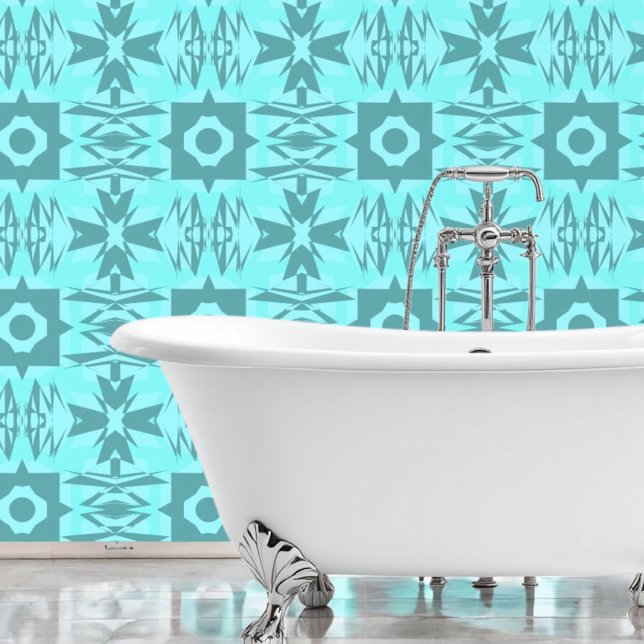 Azure Geometry Wallpaper Tapete (Von Creator hochgeladen)