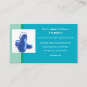 Azure Green Blue Medical Clogs Uniform Visitenkarte (Vorderseite)