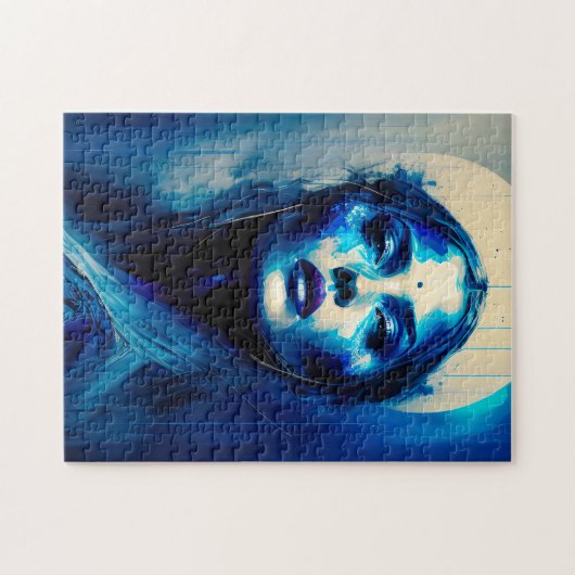 Azure Hexe Fantasy Art Puzzle (Horizontal)