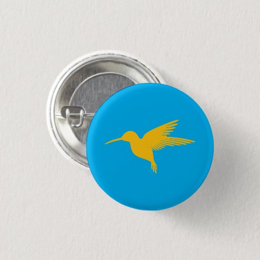 Azure Hummingbird Buttons - Sky Inspiriert (Vorne & Hinten)