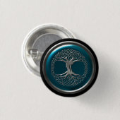 Azure Iron Celtic Tree Button (Vorne & Hinten)